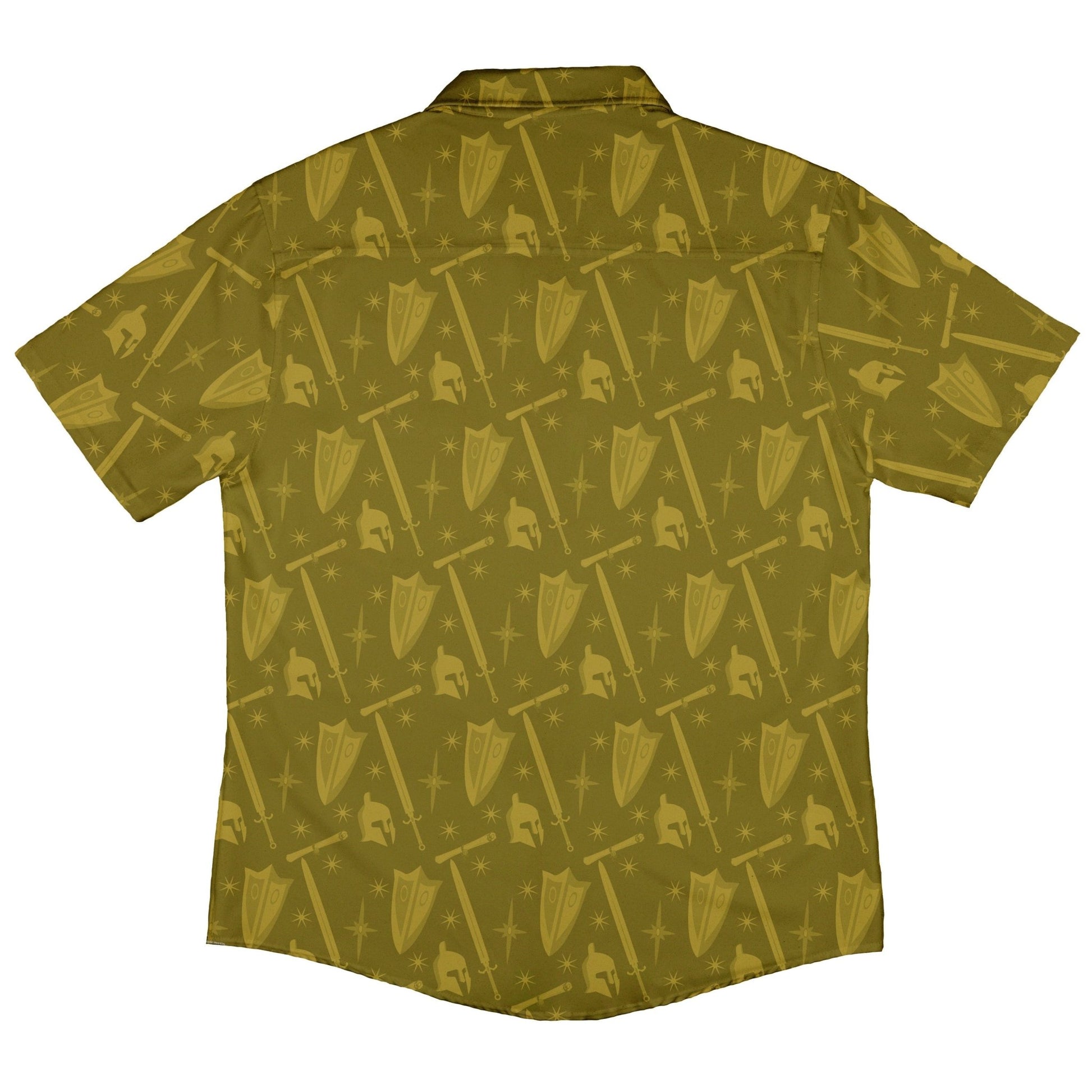 Dnd Paladin Class Button Up Shirt - adult sizing - Design by Heather Davenport - dnd & rpg print