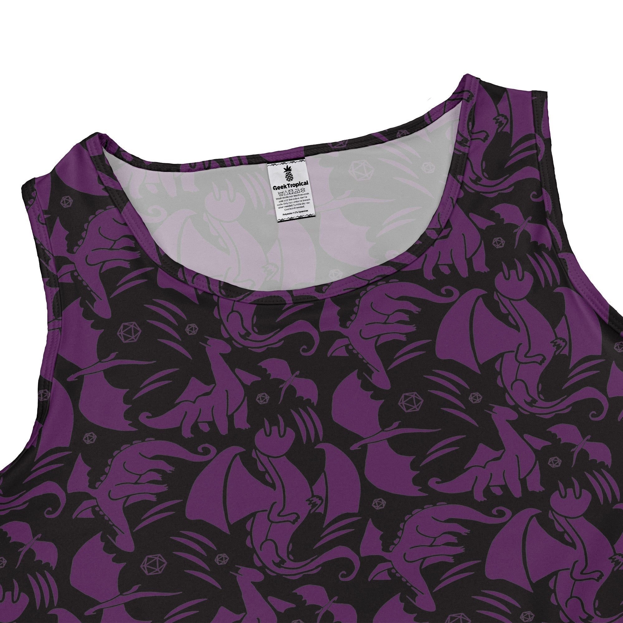 Dnd Purple Dragons Black Dress Geek Nerd Design by Heather Davenport dnd & rpg print fantasy prints