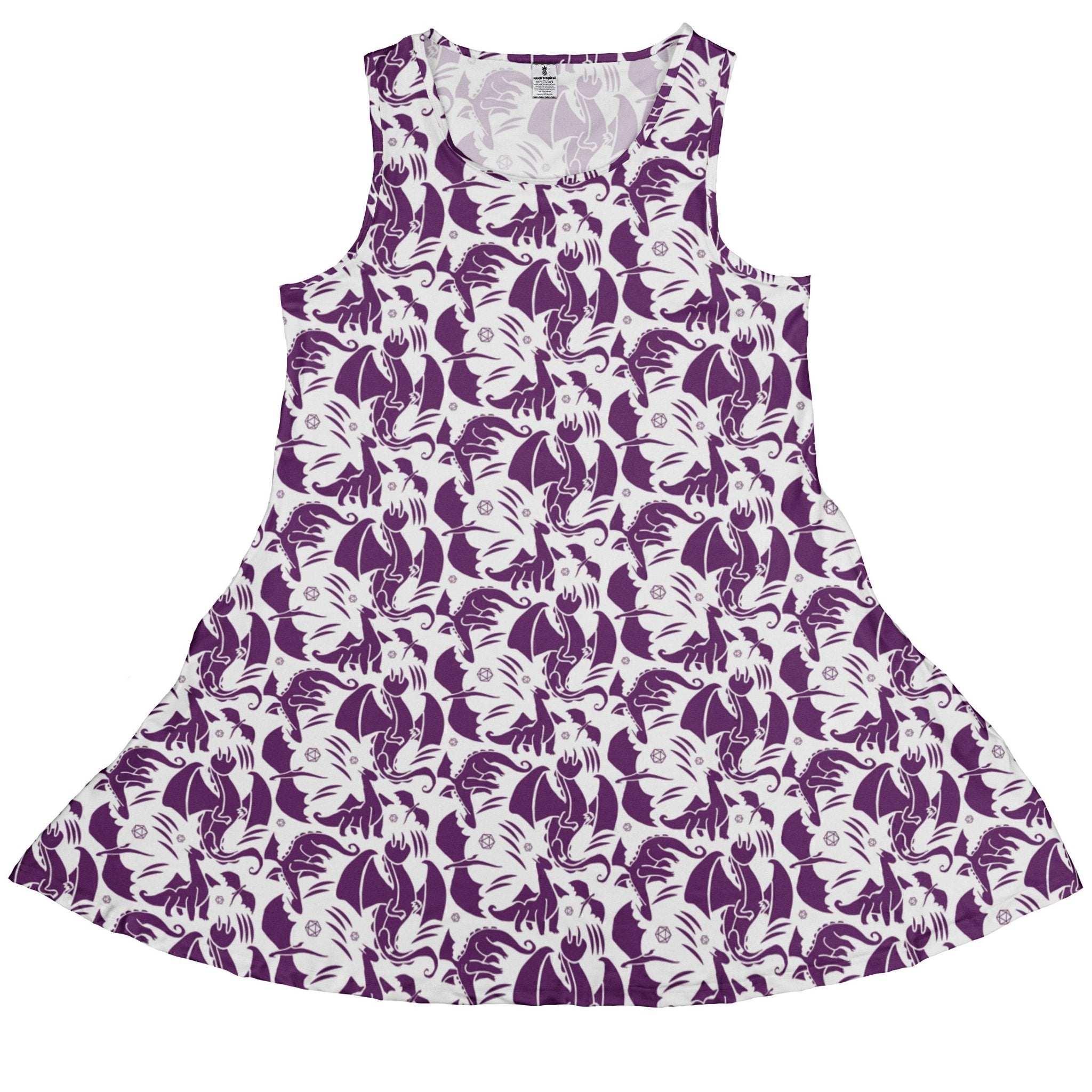 Dnd Purple Dragons Dress Geek Nerd Design by Heather Davenport dnd & rpg print Fantasy Prints