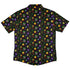 Dnd RPG Christmas Black Button Up Shirt Geek Nerd adult sizing Christmas Print