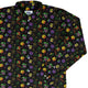 Dnd RPG Christmas Black Long Sleeve Button Up Shirt Geek Nerd adult sizing Christmas Print dnd & rpg print
