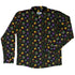 Dnd RPG Christmas Black Long Sleeve Button Up Shirt Geek Nerd adult sizing Christmas Print dnd & rpg print