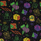 Dnd RPG Christmas Black Long Sleeve Button Up Shirt Geek Nerd adult sizing Christmas Print dnd & rpg print