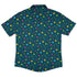 Ready-to-Ship Dnd RPG Dice Blue Button Up Shirt - adult sizing - dnd & rpg print - Maximalist Patterns