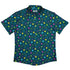 Ready-to-Ship Dnd RPG Dice Blue Button Up Shirt - adult sizing - dnd & rpg print - Maximalist Patterns