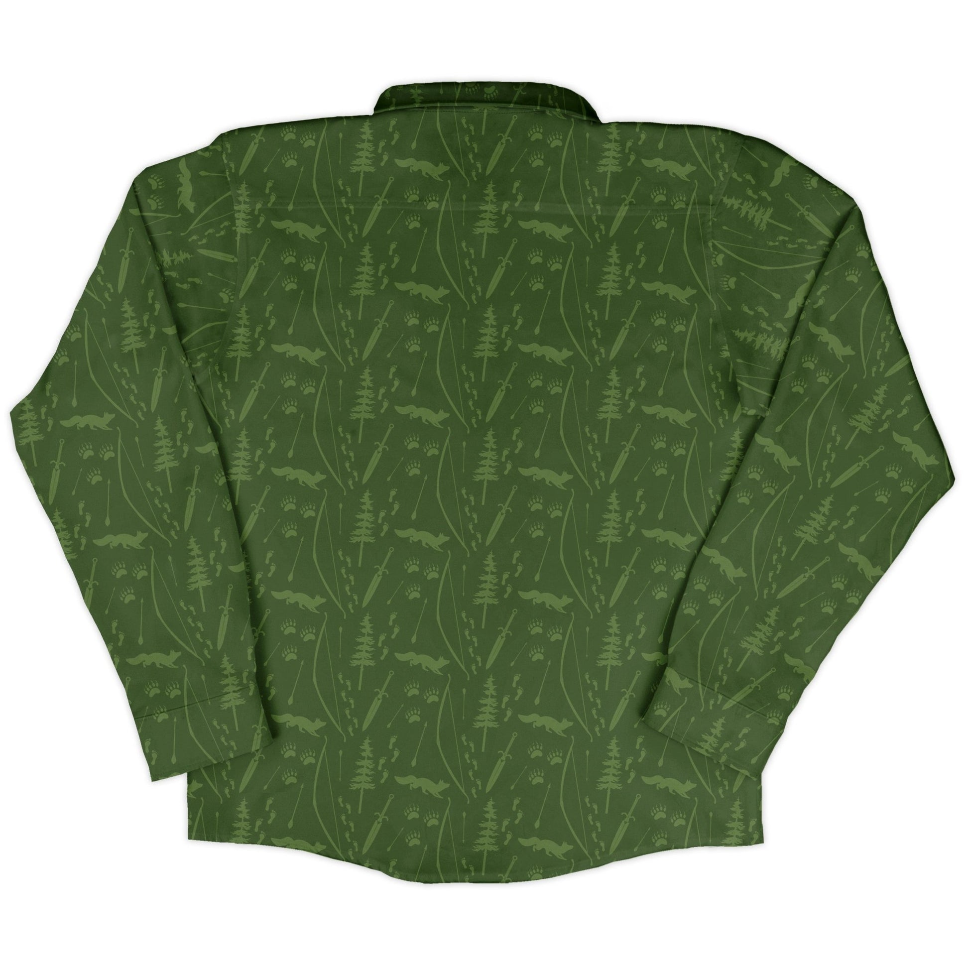 Dnd Ranger Class Long Sleeve Button Up Shirt Geek Nerd adult sizing Design by Heather Davenport dnd & rpg print