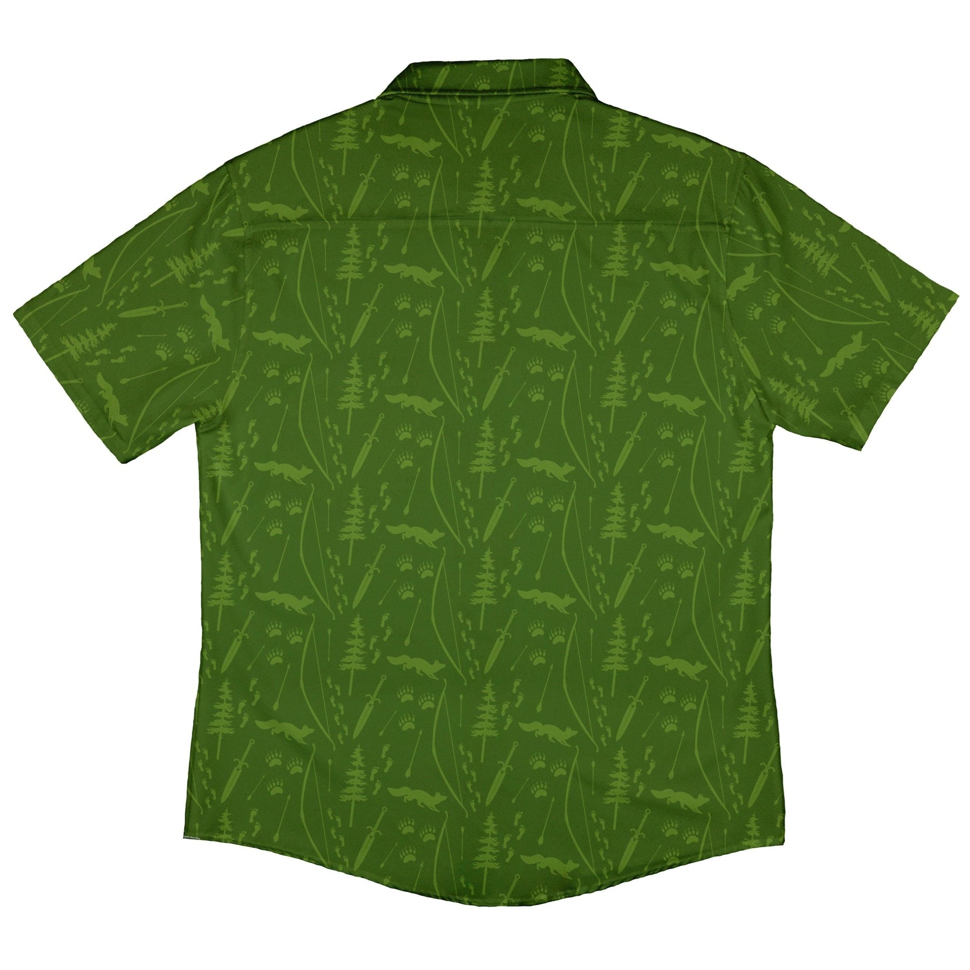 Dnd Ranger Class Button Up Shirt - adult sizing - Design by Heather Davenport - dnd & rpg print