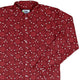 Dnd Red Dice Sets Long Sleeve Button Up Shirt Geek Nerd adult sizing Design by Heather Davenport dnd & rpg print