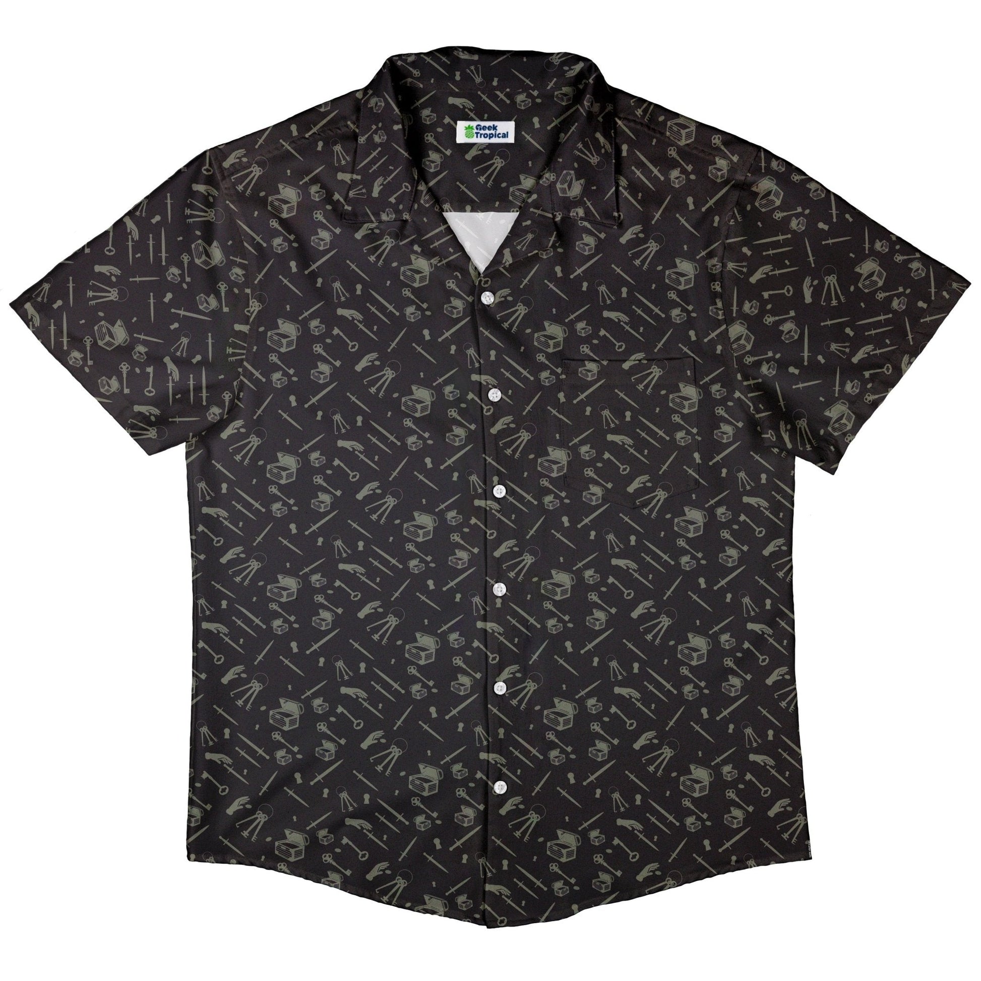 Clearance Ready-to-Ship Dnd Rogue Class Button Up Shirt