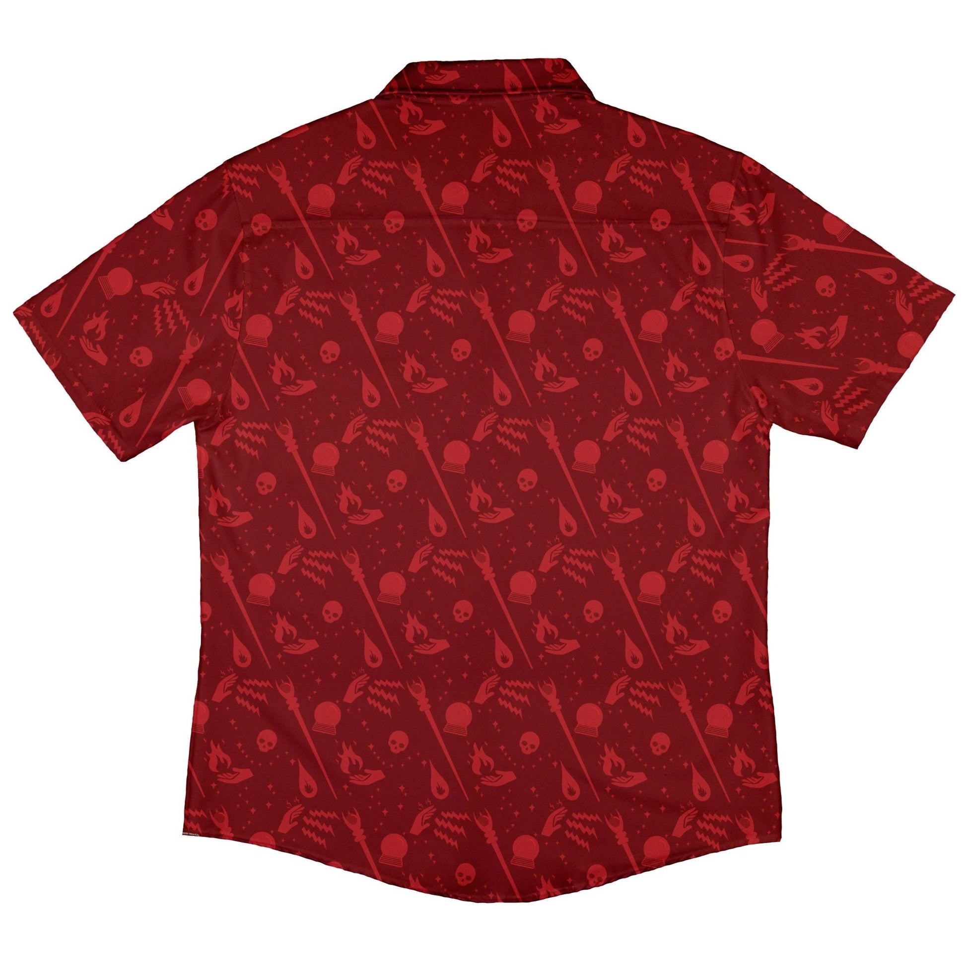 Dnd Sorcerer Class Button Up Shirt - adult sizing - Design by Heather Davenport - dnd & rpg print