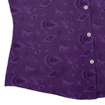 Dnd Warlock Class Curvy Button Up Shirt Geek Nerd Design by Heather Davenport dnd & rpg print Dnd Classes