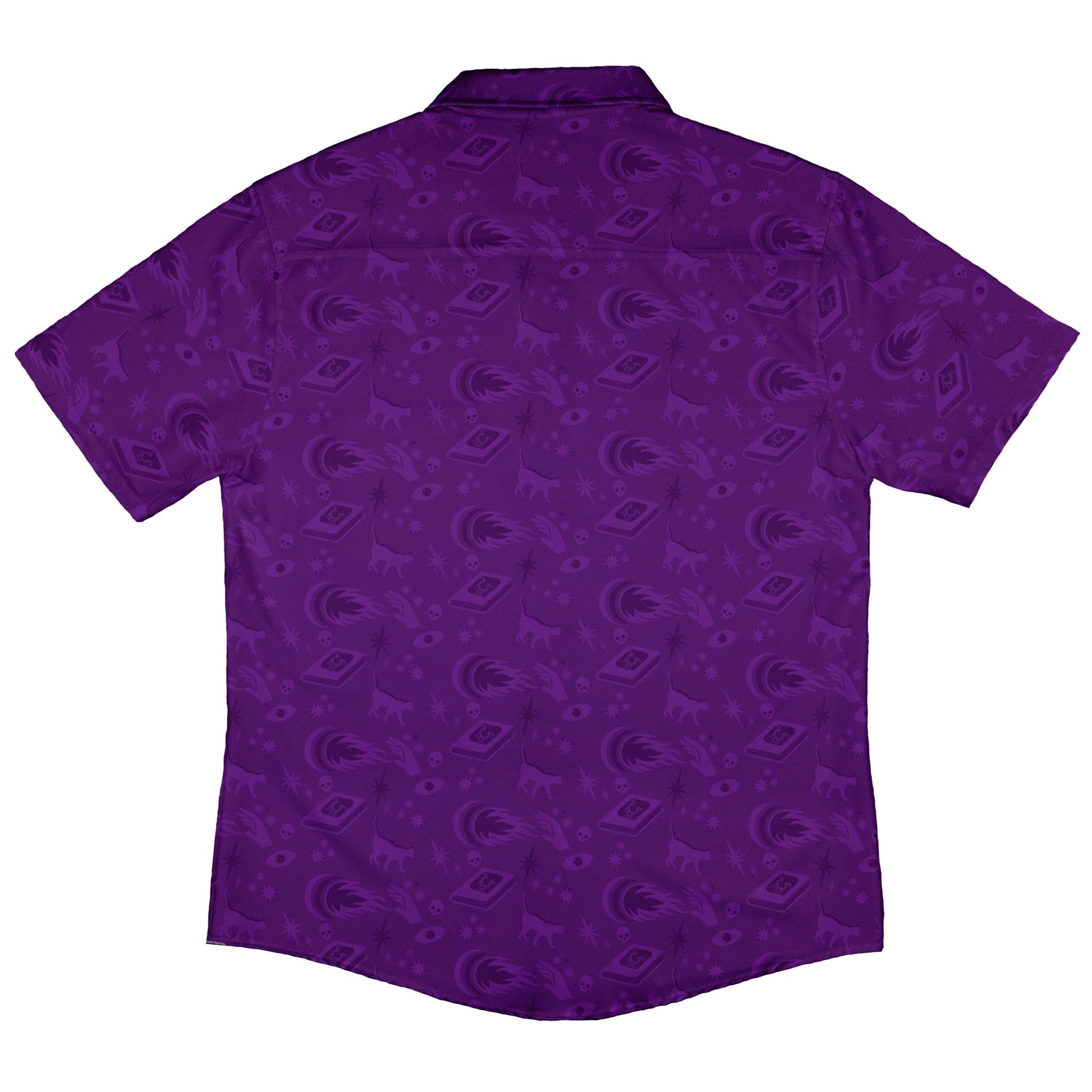 Dnd Warlock Class Button Up Shirt - adult sizing - Design by Heather Davenport - dnd & rpg print