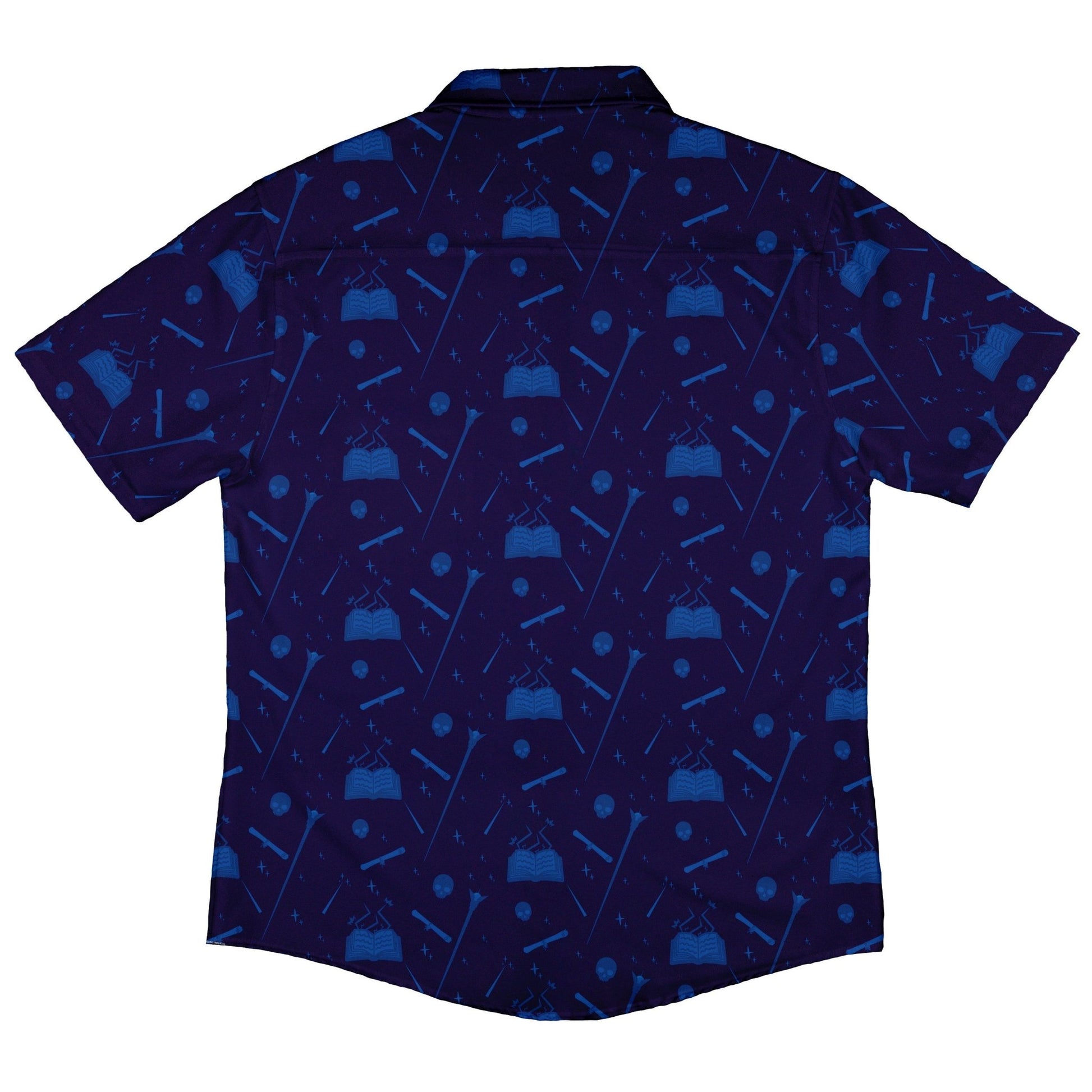 Dnd Wizard Class Button Up Shirt - adult sizing - Design by Heather Davenport - dnd & rpg print