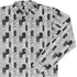 Dominos Long Sleeve Button Up Shirt Geek Nerd adult sizing board game print Design by Heather Davenport