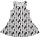 Dominos Dress Geek Nerd board game print Design by Heather Davenport lx - C
