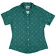 Dominos Minimalist Curvy Button Up Shirt Geek Nerd board game print Design by Zirkus Design q225