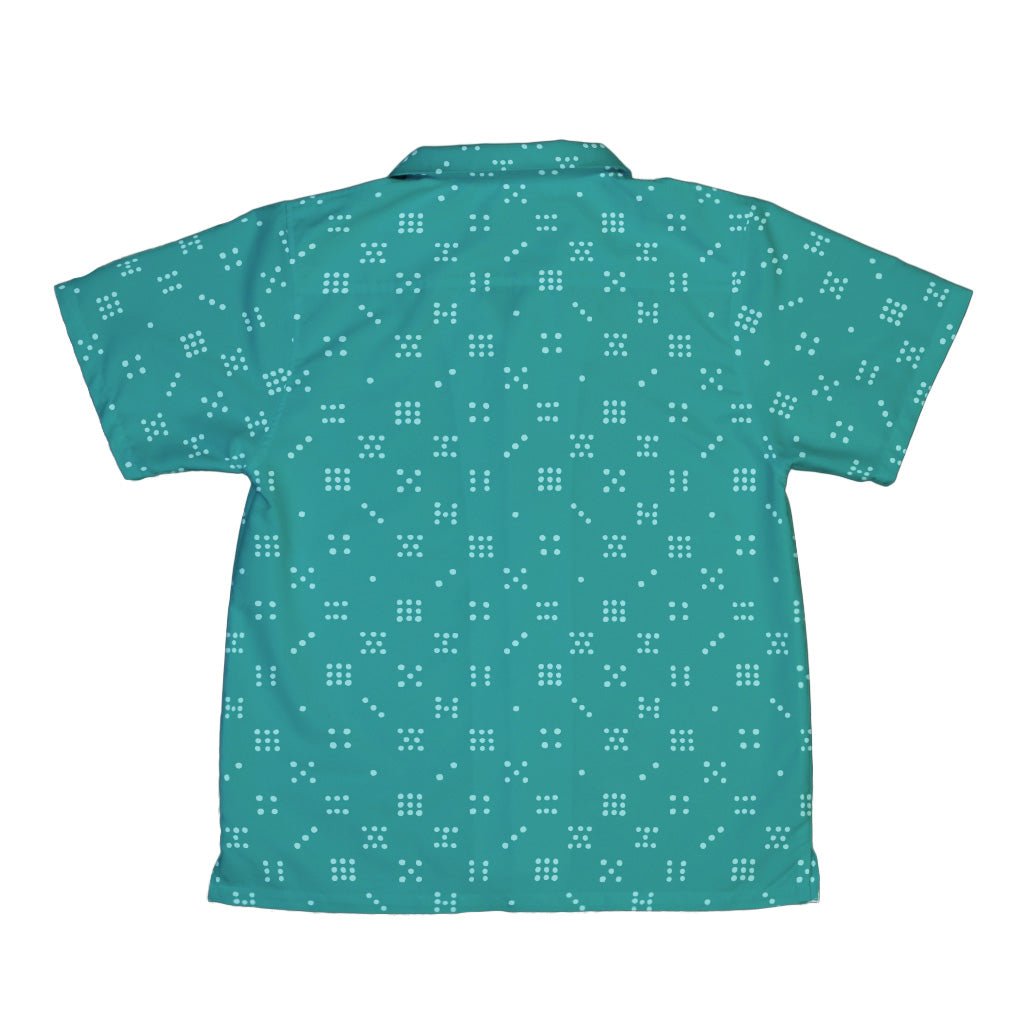 Dominos Minimalist Youth Hawaiian Shirt Geek Nerd board game print Design by Zirkus Design q225