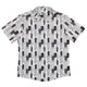 Dominos Button Up Shirt - adult sizing - board game print - Design by Heather Davenport
