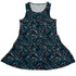 Dotted Blue Musical Notes Black Dress Geek Nerd lifestyle photo lx - C music print