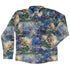 Dragon Chase Long Sleeve Button Up Shirt Geek Nerd adult sizing Animal Patterns Designed by Rose Khan