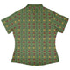 Dragon Fruit Green Curvy Button Up Shirt Geek Nerd anime Design by Ardi Tong q225