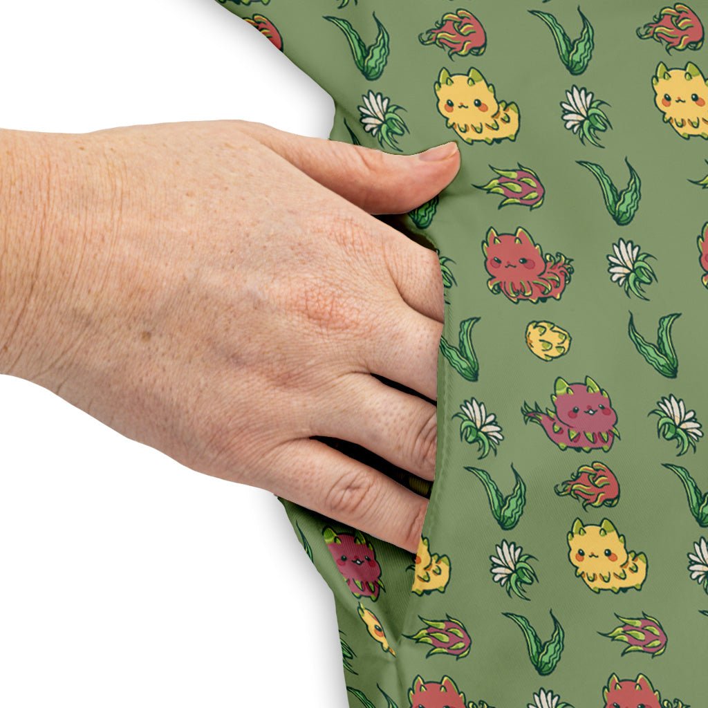 Dragon Fruit Green Dress Geek Nerd anime Design by Ardi Tong lx - C