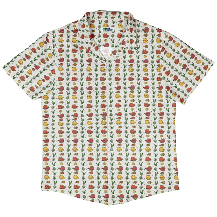 Dragon Fruit Seed Button Up Shirt Geek Nerd adult sizing anime Design by Ardi Tong