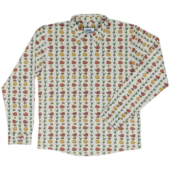 Dragon Fruit Seed Long Sleeve Button Up Shirt Geek Nerd adult sizing anime Design by Ardi Tong