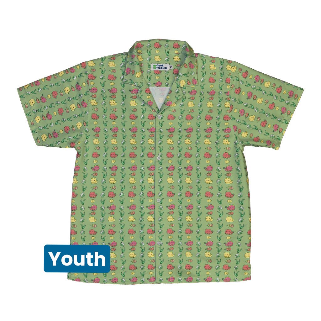 Dragon Fruit Green Youth Hawaiian Shirt Geek Nerd anime Design by Ardi Tong q225