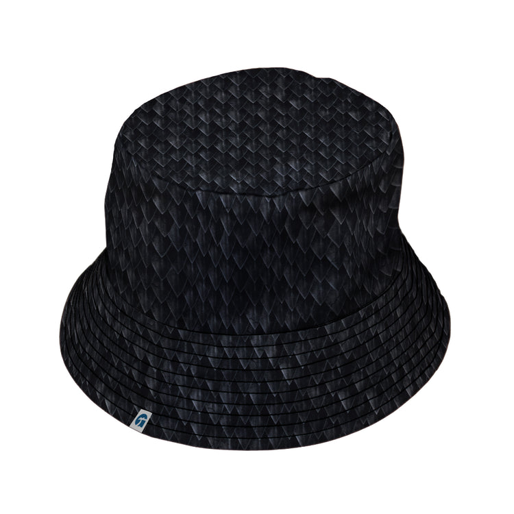 Nerdy Dragon Scales Black Bucket Hat