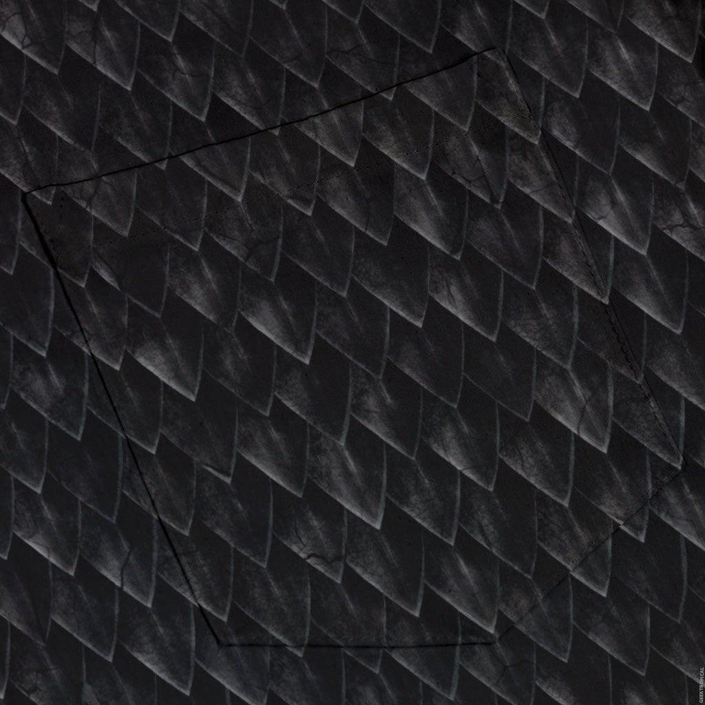 Dragon Scales Black Button Up Shirt 6