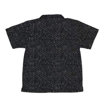 Nerdy Dragon Scales Black Youth Hawaiian Shirt