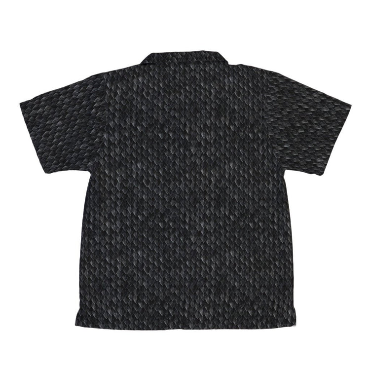 Nerdy Dragon Scales Black Youth Hawaiian Shirt