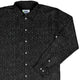 Nerdy Dragon Scales Black Long Sleeve Button Up Shirt