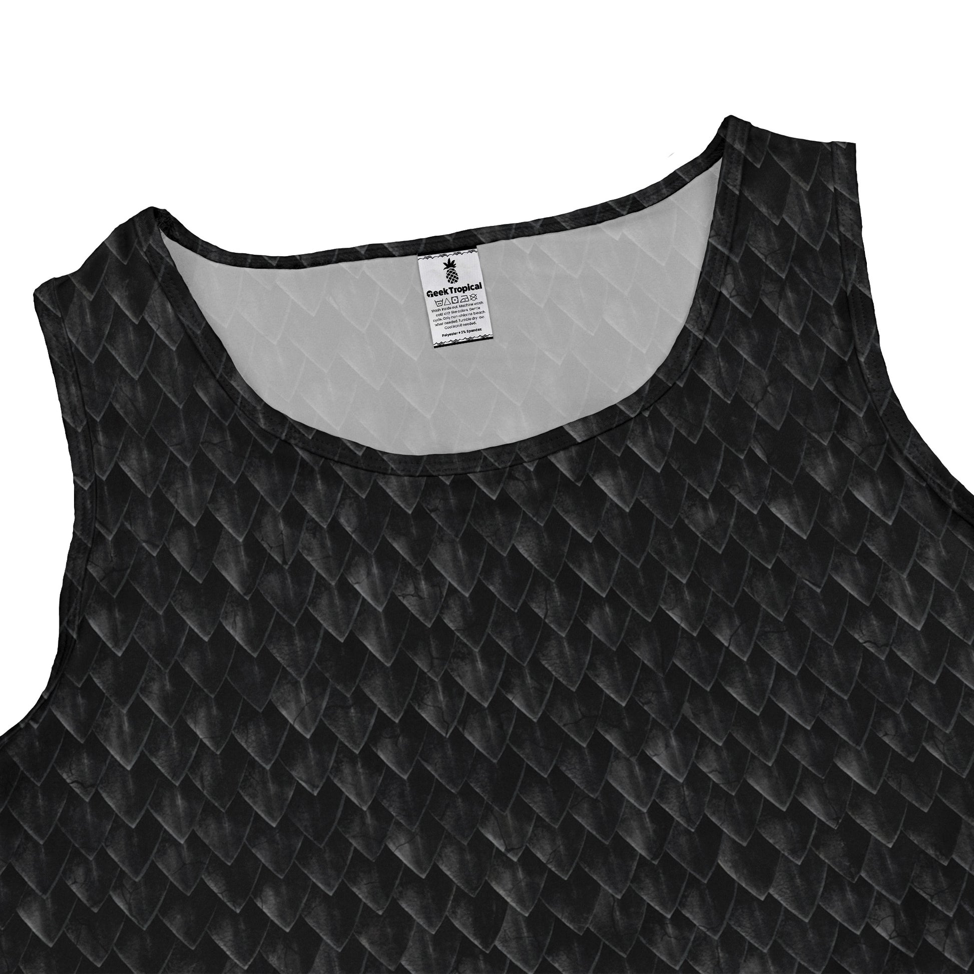 Dragon Scales Black Sleeveless Dress 2