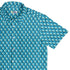 Dragon Scales Blue Dnd Button Up Shirt - adult sizing - Designs by Nathan - Fantasy Prints