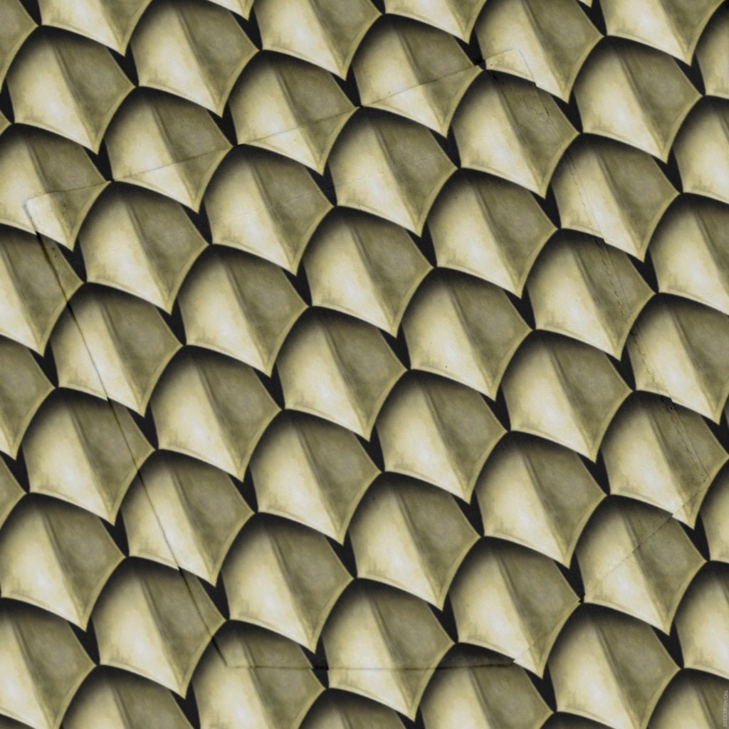 Dragon Scales Gold Dnd Long Sleeve Button Up Shirt Geek Nerd adult sizing Designs by Nathan Fantasy Prints