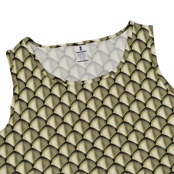 Dragon Scales Gold Dnd Dress Geek Nerd Designs by Nathan Fantasy Prints lx - C