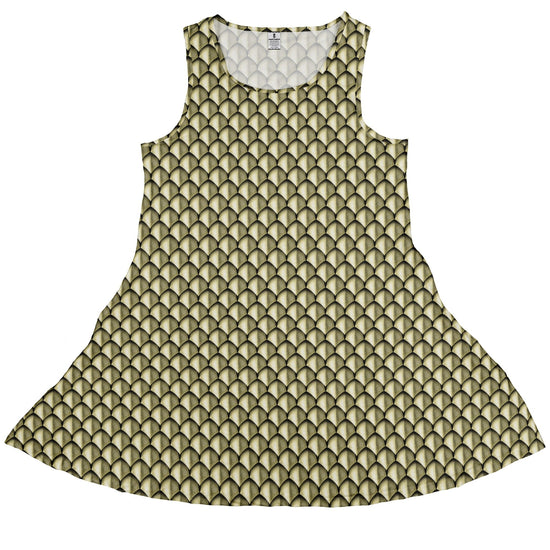 Dragon Scales Gold Dnd Dress Geek Nerd Designs by Nathan Fantasy Prints lx - C