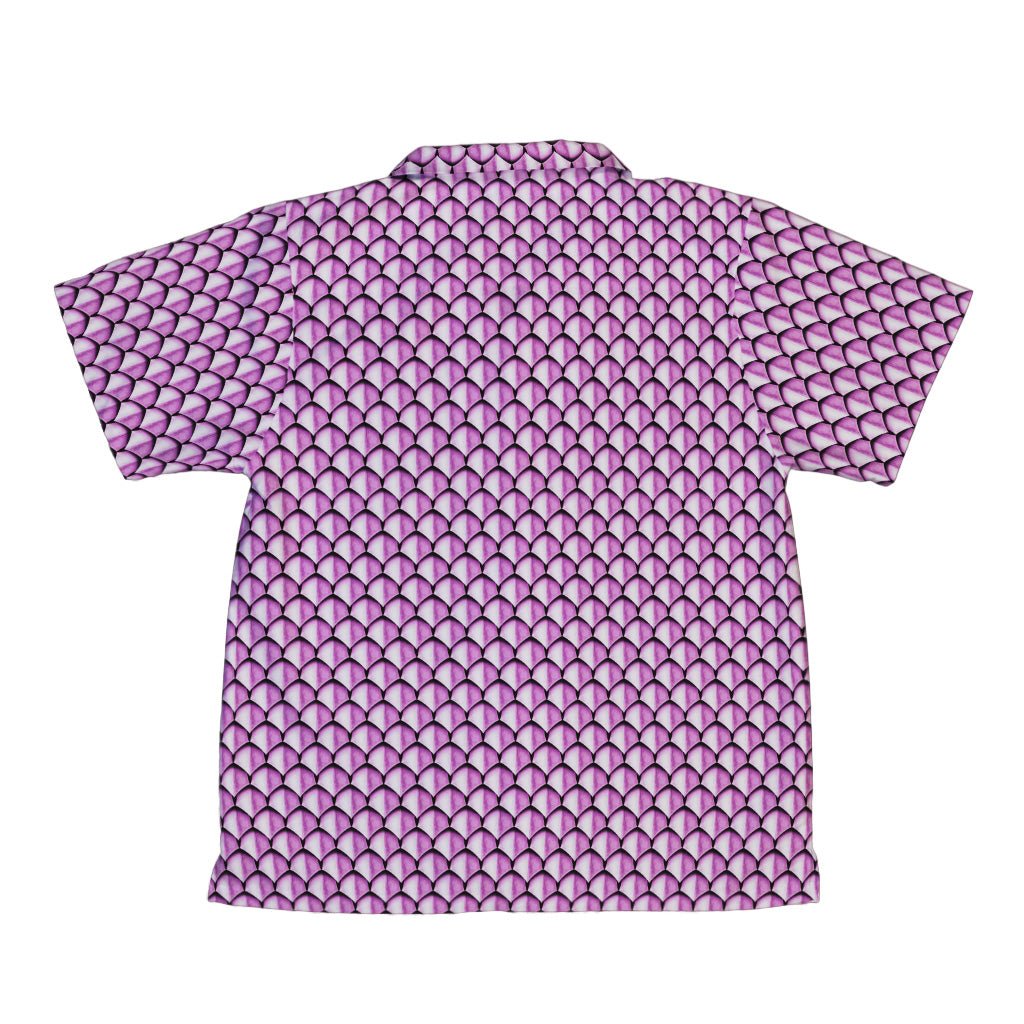 Dragon Scales Pink Dnd Youth Hawaiian Shirt - Designs by Nathan - Fantasy Prints - Q3