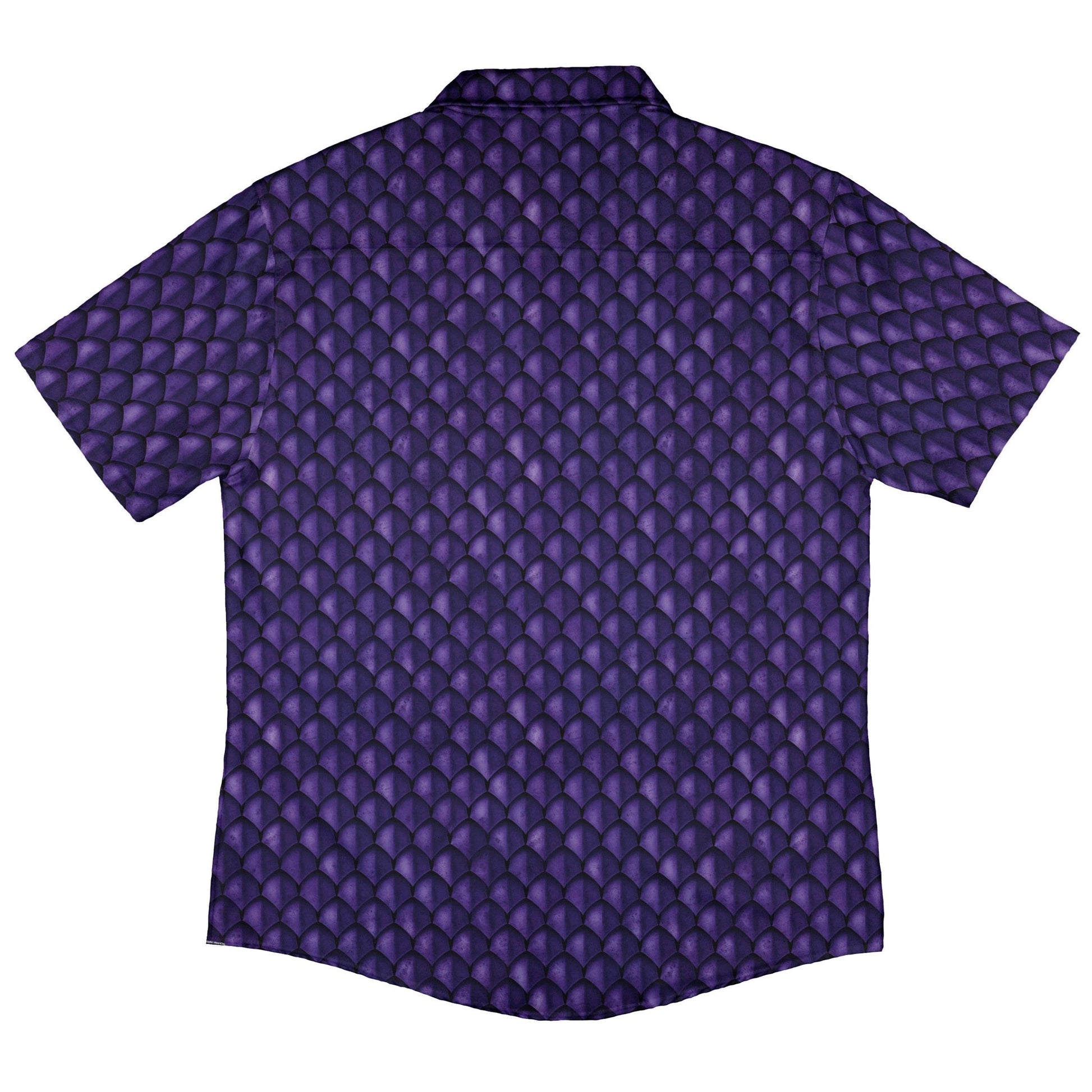 Dragon Scales Purple Dnd Button Up Shirt Geek Nerd 0925 adult sizing All Adult Button Up Shirts