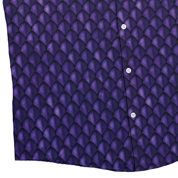 Dragon Scales Purple Dnd Button Up Shirt Geek Nerd 0925 adult sizing All Adult Button Up Shirts