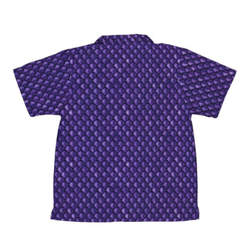 Dragon Scales Purple Dnd Youth Hawaiian Shirt Geek Nerd 0925 Animal Patterns Designs by Nathan
