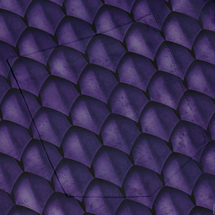 Dragon Scales Purple Dnd Long Sleeve Button Up Shirt Geek Nerd 0925 adult sizing All Adult Button Up Shirts