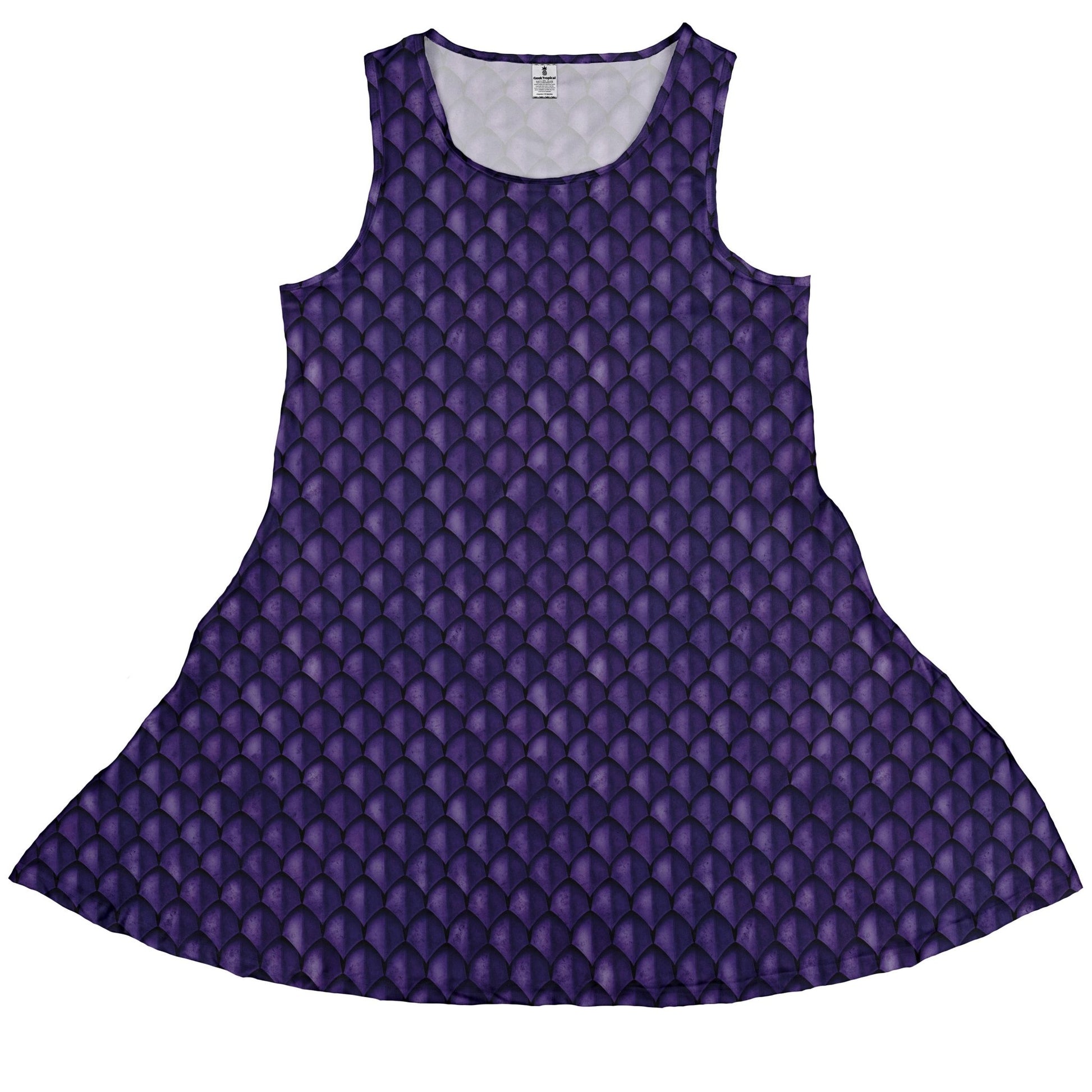 Dragon Scales Purple Dnd Dress Geek Nerd 0925 Animal Patterns Designs by Nathan
