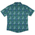 Dragon Weaving Inferno Teal Button Up Shirt Geek Nerd adult sizing Designs by Nathan fantasy prints