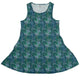 Dragon Weaving Inferno Teal Dress Geek Nerd Designs by Nathan fantasy prints lx - C
