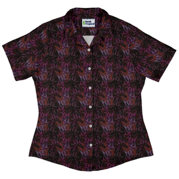 Dragon Weaving Inferno Fire Curvy Button Up Shirt 2