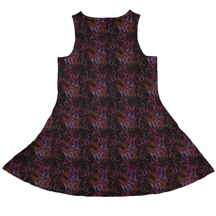 Dragon Weaving Inferno Fire Dress Geek Nerd Designs by Nathan fantasy prints lx - C