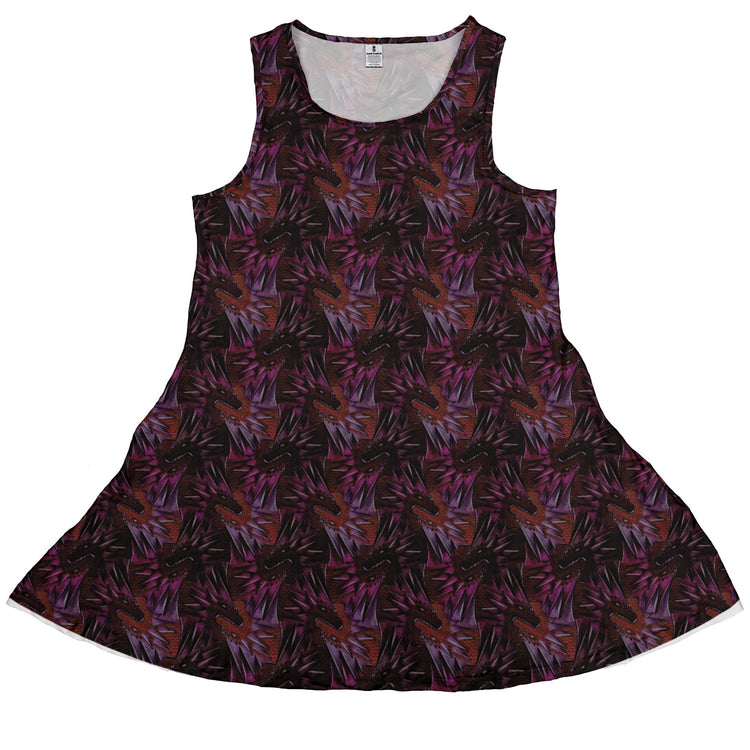 Dragon Weaving Inferno Fire Dress Geek Nerd Designs by Nathan fantasy prints lx - C